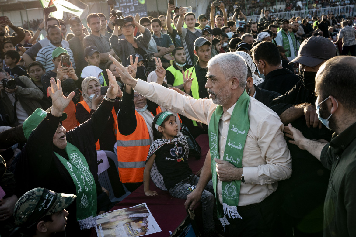 Yahya Sinwar, leader di Hamas a Gaza city foto Ap