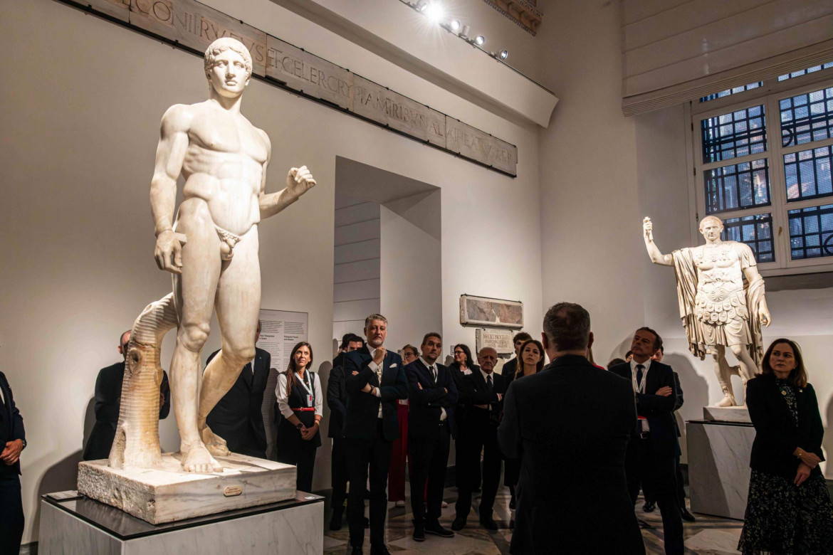 Il G7 della cultura in visita al Museo archeologico di Napoli Ansa