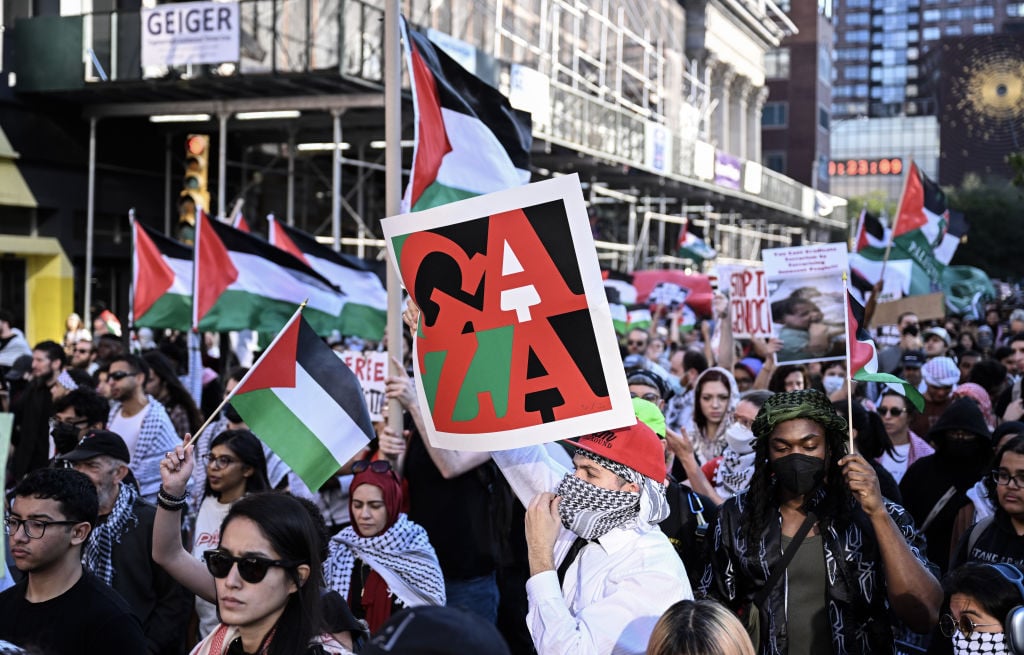 Le mille New York in piazza per la Palestina, il Libano e Israele