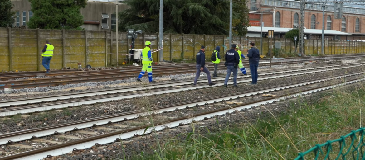 Fermo immagine di un video della polizia dopo l’incidente di San Giorgio di Piano (Bologna)