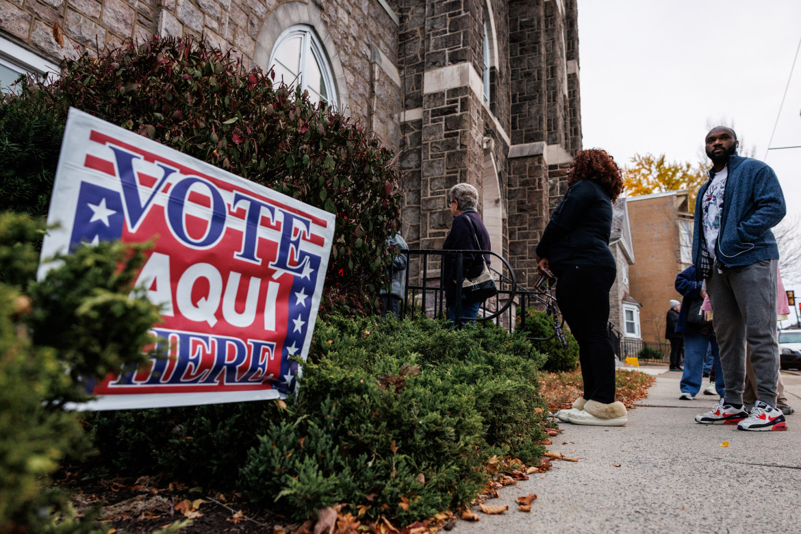 Fila per il voto in una chiesa luterana a Bethlehem, Pennsylvania - GettyImages