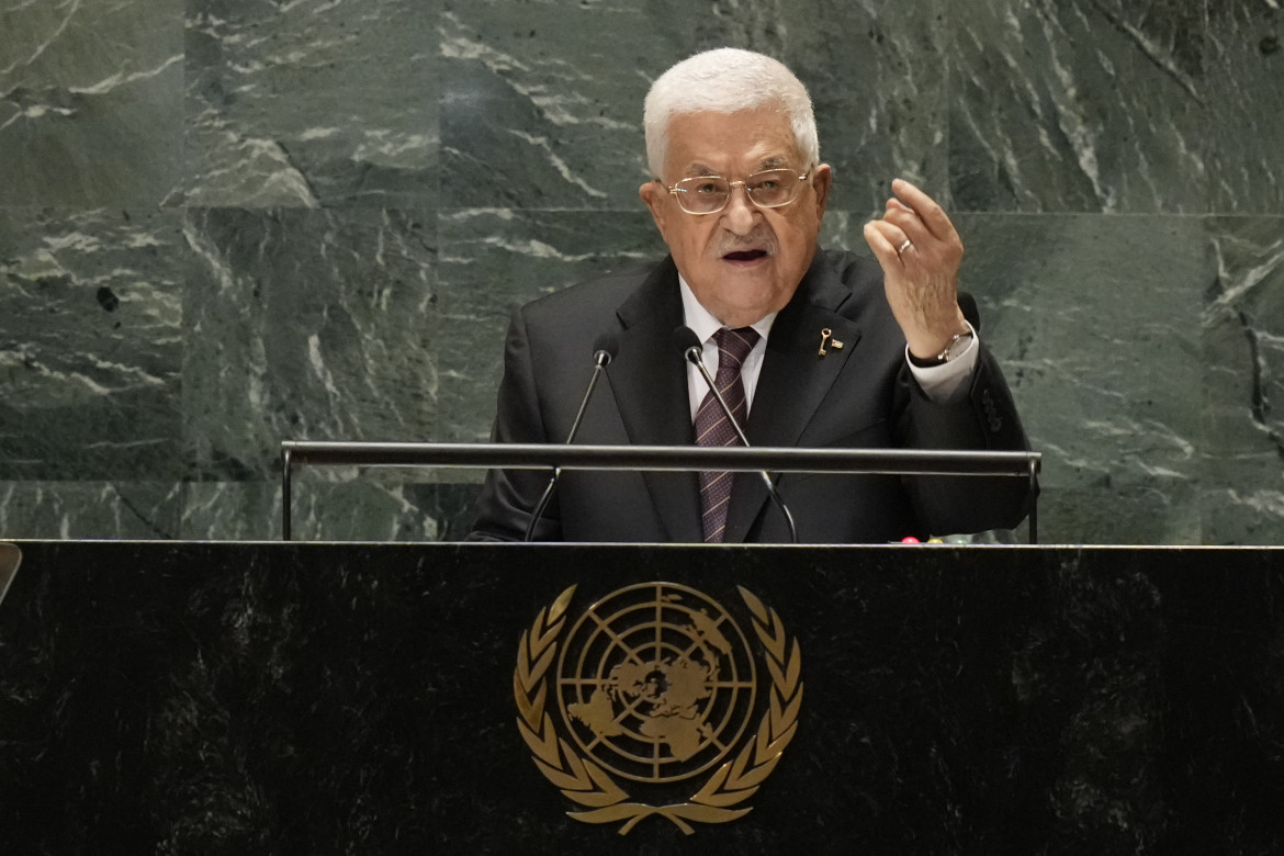 Abu Mazen all'Assemblea generale dell'Onu il settembre scorso - foto Ap