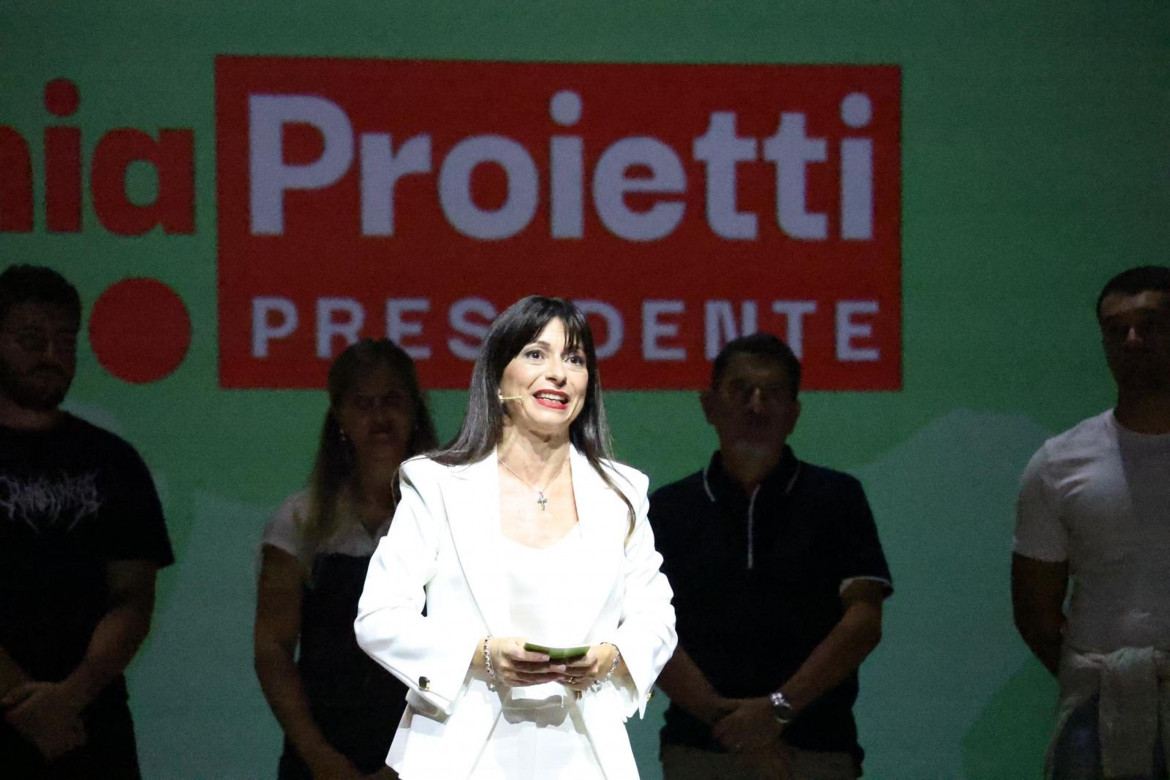 La candidata alla presidenza della regione Umbria Stefania Proietti foto Ansa