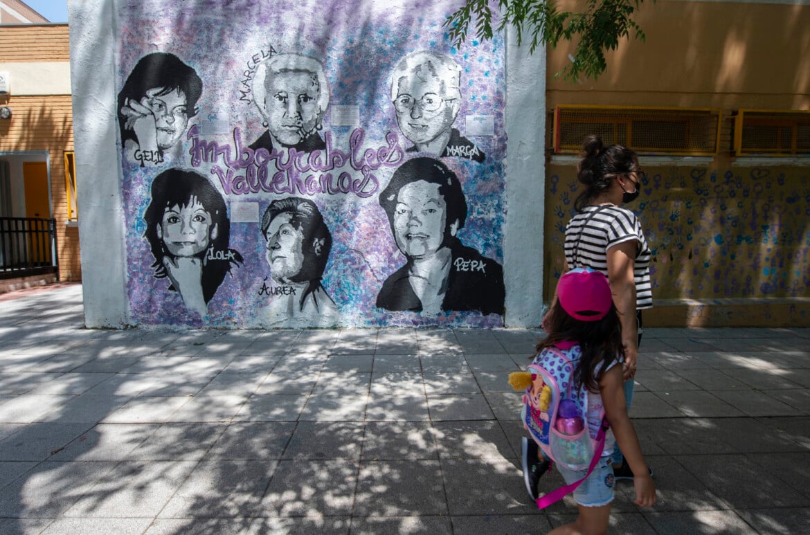 Un murale femminista a Madrid