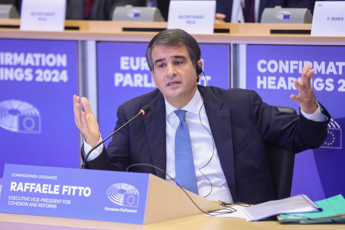 Raffaele Fitto al Parlamento europeo