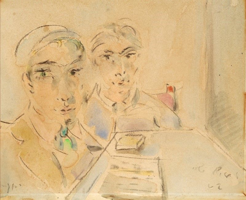 Filippo De Pisis, «Volti», 1942