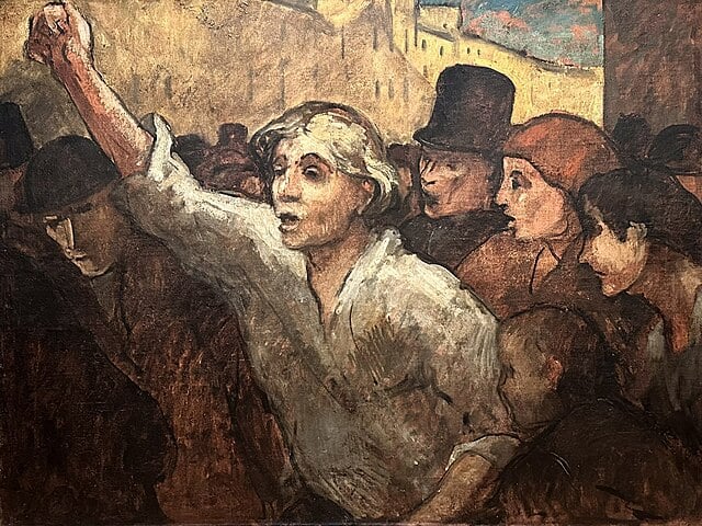 «La rivolta», Honoré Daumier