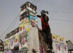 Campagna elettorale in Nigeria (foto LaPresse)