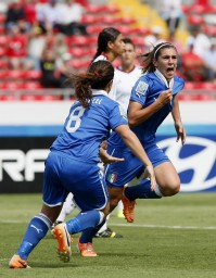 Una partita della nazionale di calcio femminile under 17