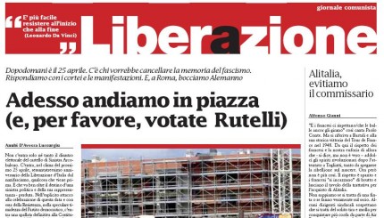 Liberazione, damnatio memoriae