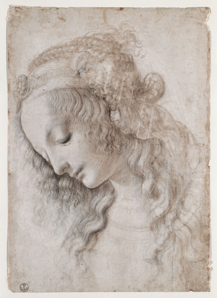 2 ID 25. Leonardo da Vinci Studio di volto femminile UFFIZI