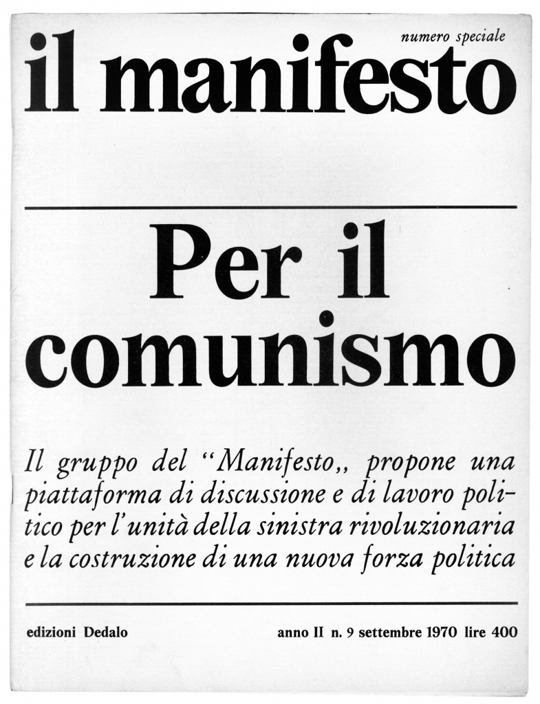 1970 manifesto rivista