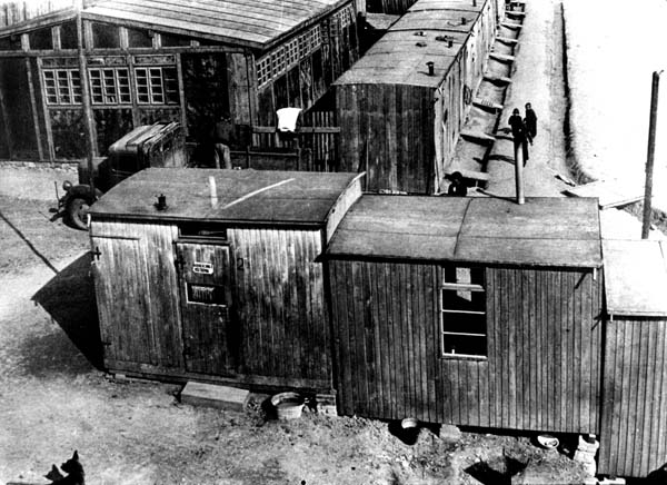 14storie A view of the gypsy camp at Lety u Písku 1942 Prague photo Museum of Roma Culture