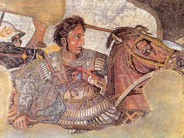 Mosaico di Alessandro (I sec. a.C.), particolare