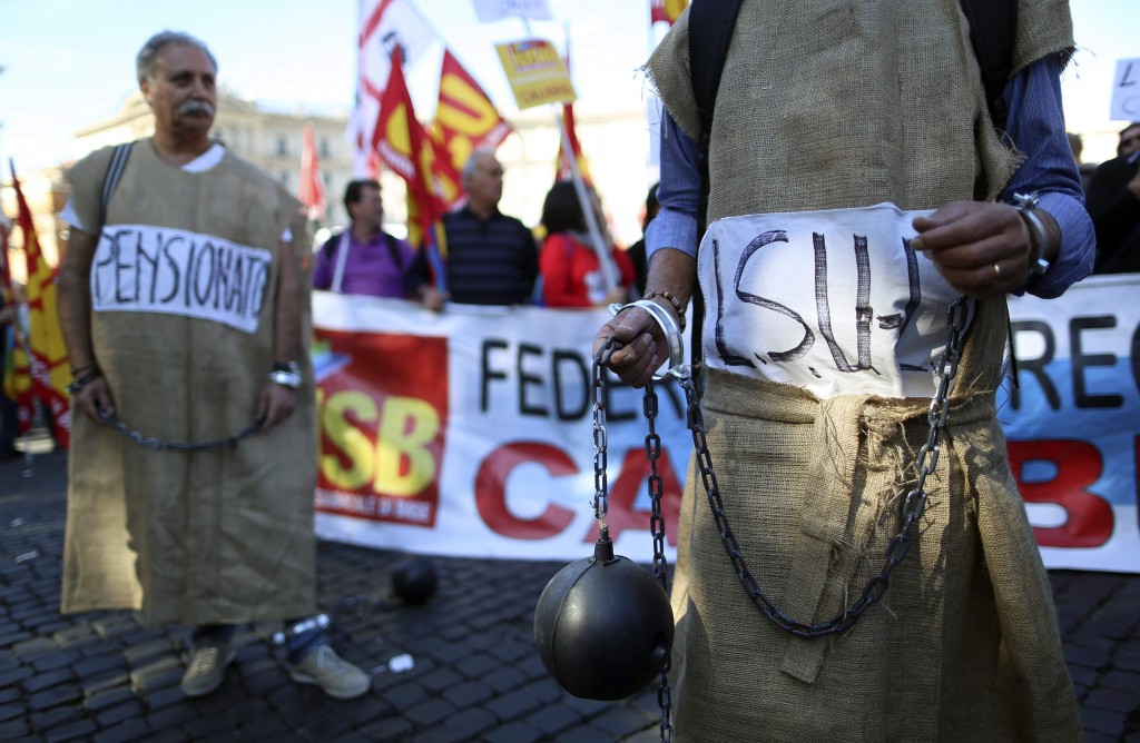 8manifestazione roma corteo 18o usb ottobre reuters