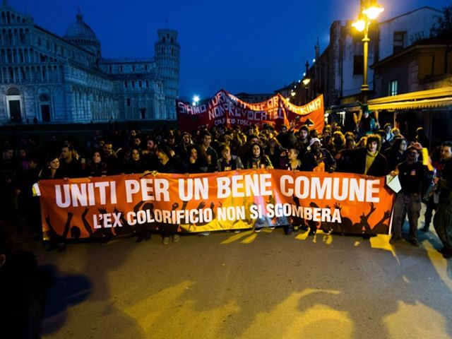 A Pisa l’Ex Colorificio è stato sgomberato, corteo il 16 novembre