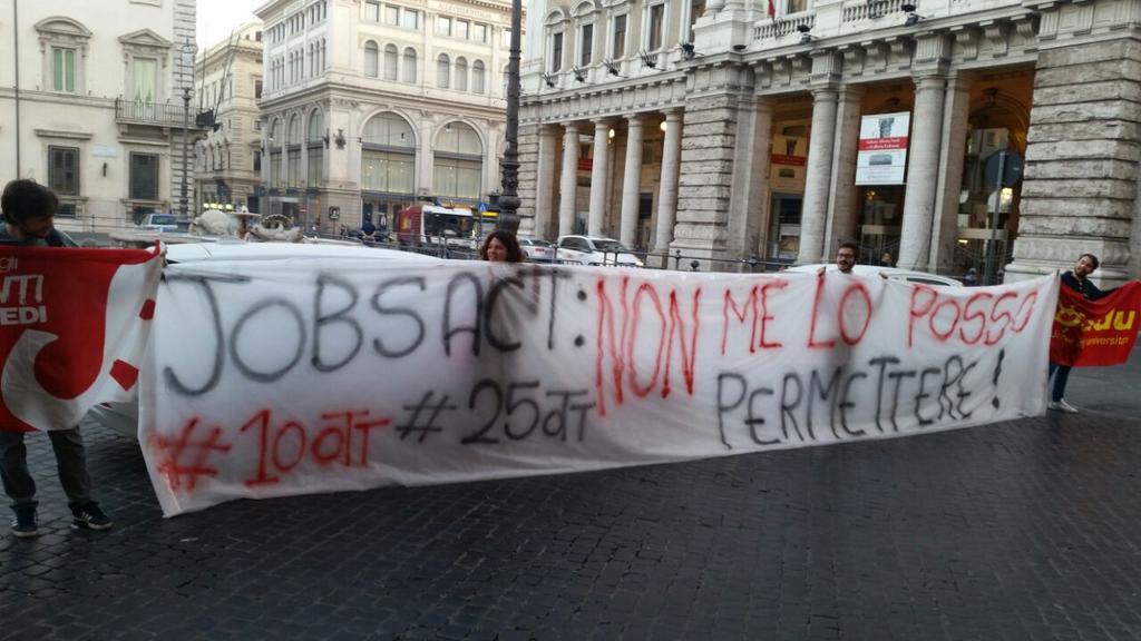 Novanta città in piazza contro il Jobs Act e la scuola-impresa di Renzi