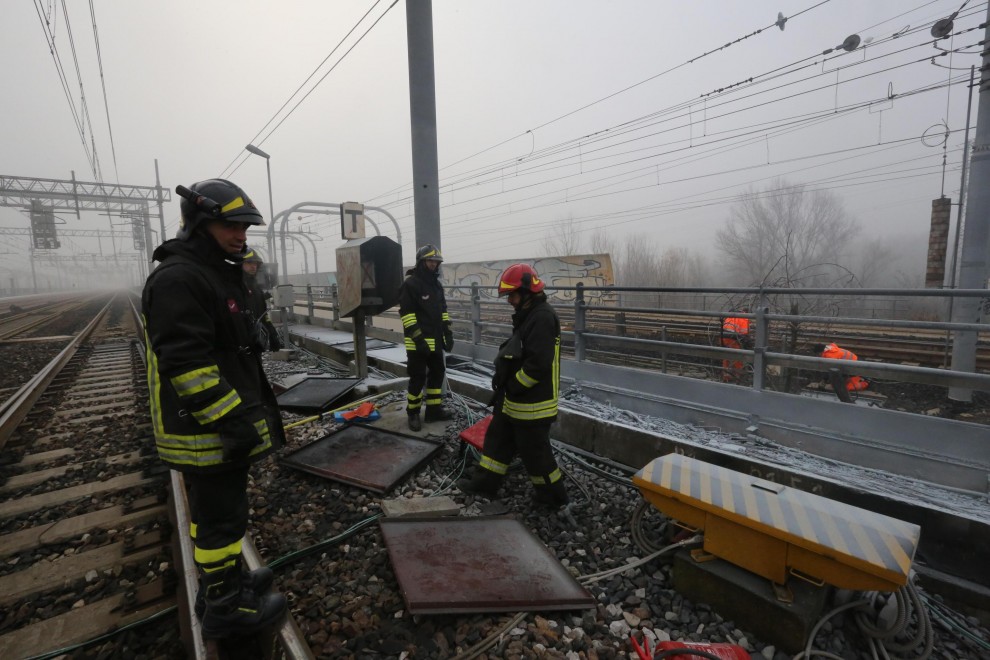 Incendio doloso, treni in tilt