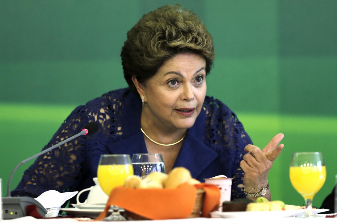 Champagne per Dilma Rousseff