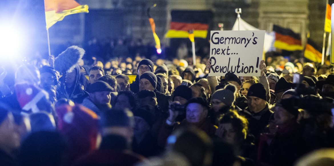 A Dresda, il raduno  dei falchi xenofobi