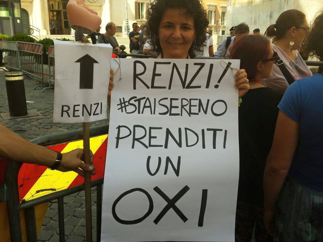 Anche la scuola grida «OXI» contro la riforma Renzi-Giannini