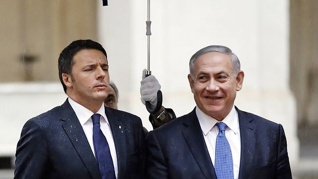 Renzi attende Netanyahu nella città del “Devid di Maichenlangelo”, proteste