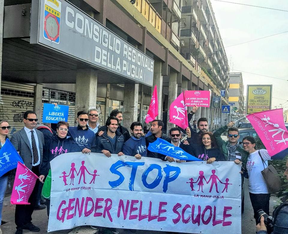 «Stop al gender», oggi la protesta  dei pro-family
