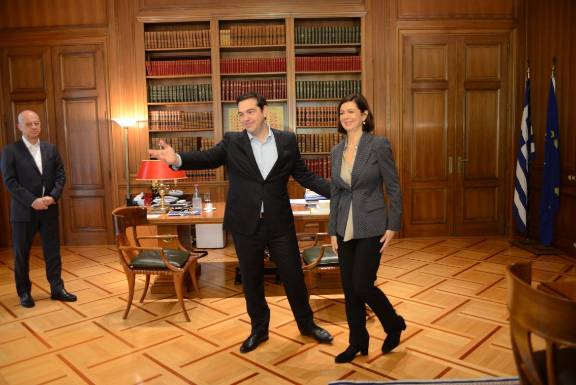 Boldrini da Tsipras: più solidarietà e meno austerity