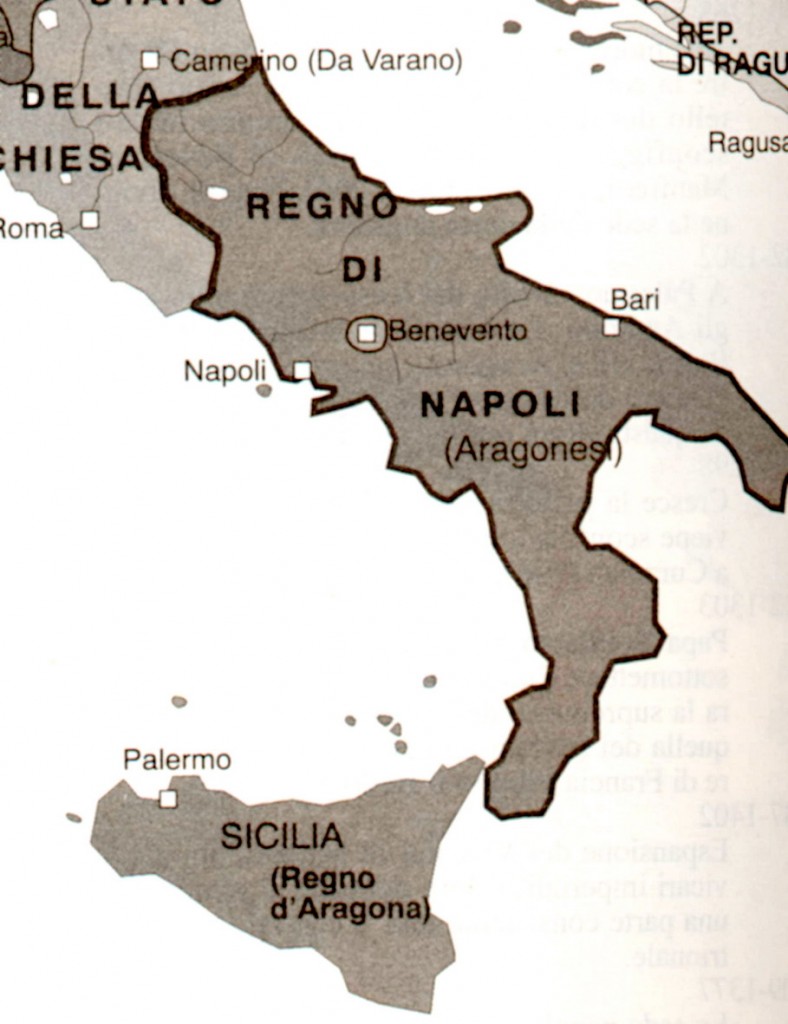 mappa regno due sicilie