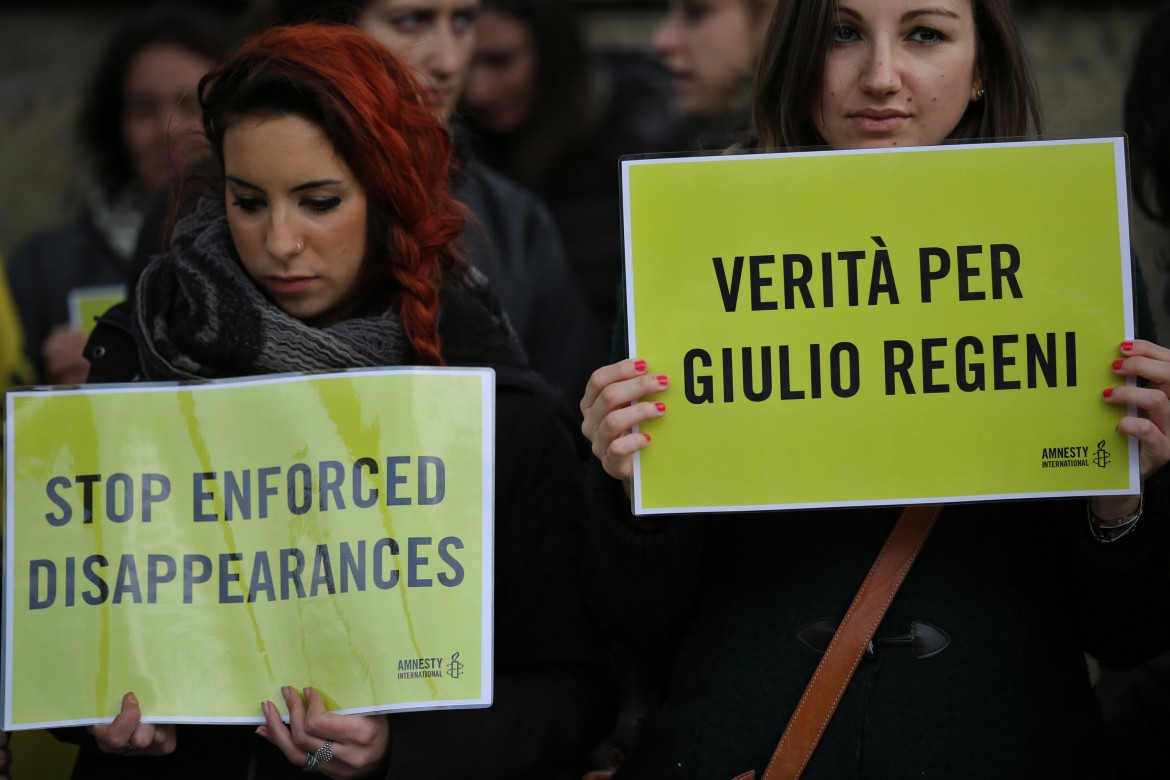 Giulio Regeni, a Trieste flashmob per chiedere  «verità e giustizia»