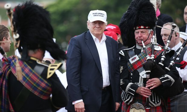 Donald Trump in Scozia - foto Pa