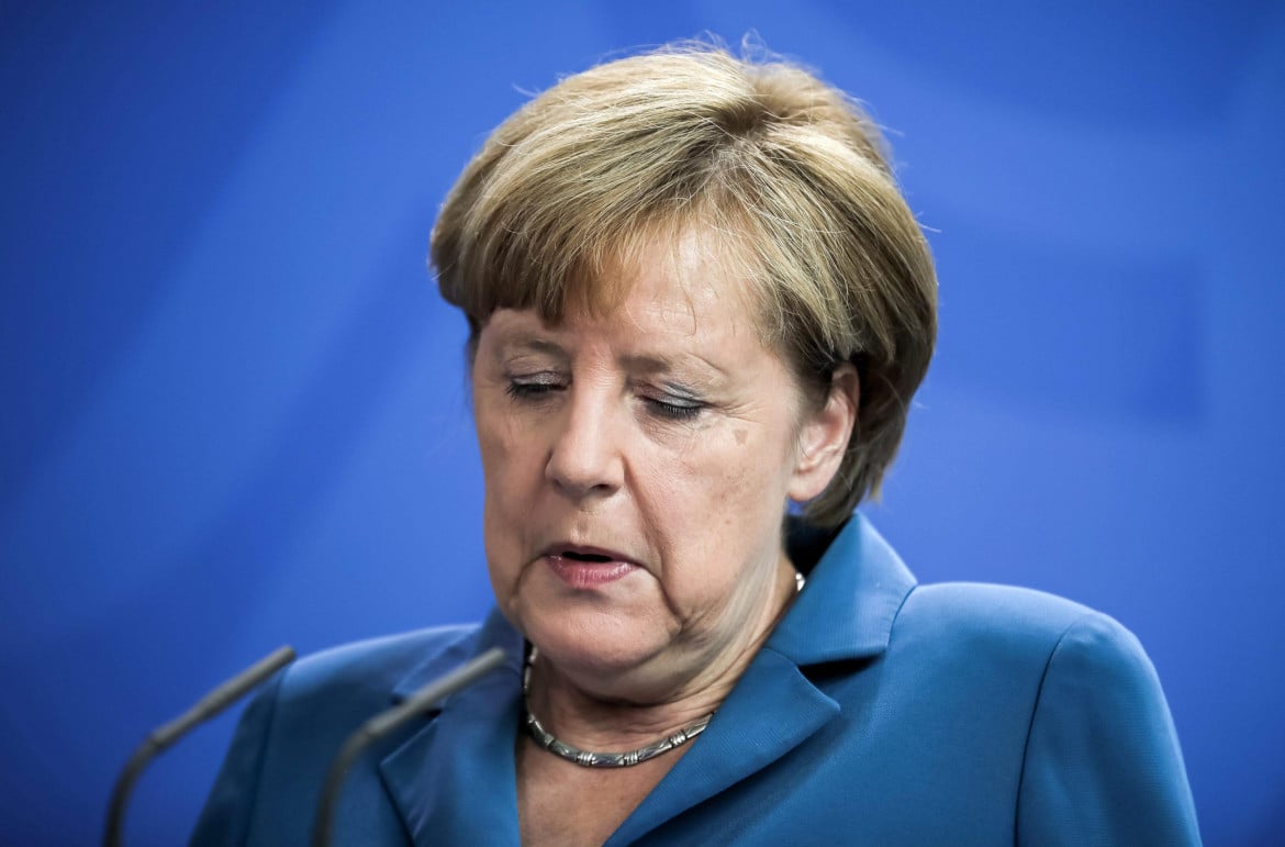 Angela Merkel dopo la sparatoria a Monaco, foto Getty Images
