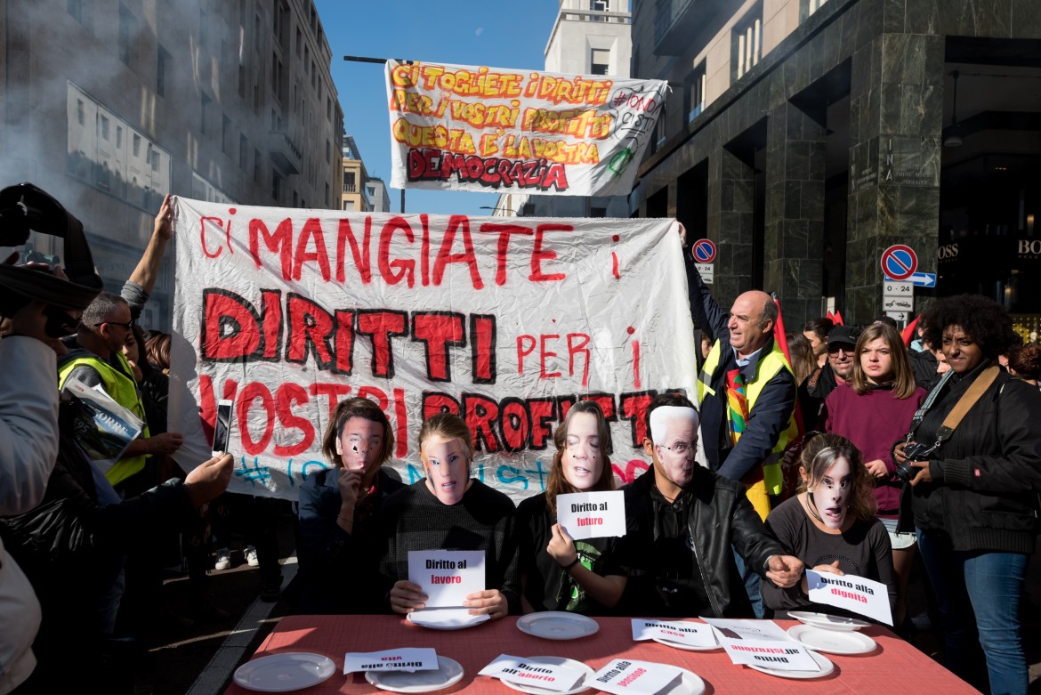 Blocchi dalla logistica alle metropoli: è sciopero generale. Oggi il «No Renzi Day» a Roma