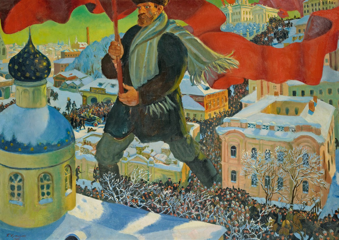 Boris Kustodiev, The Bolshevik, 1920