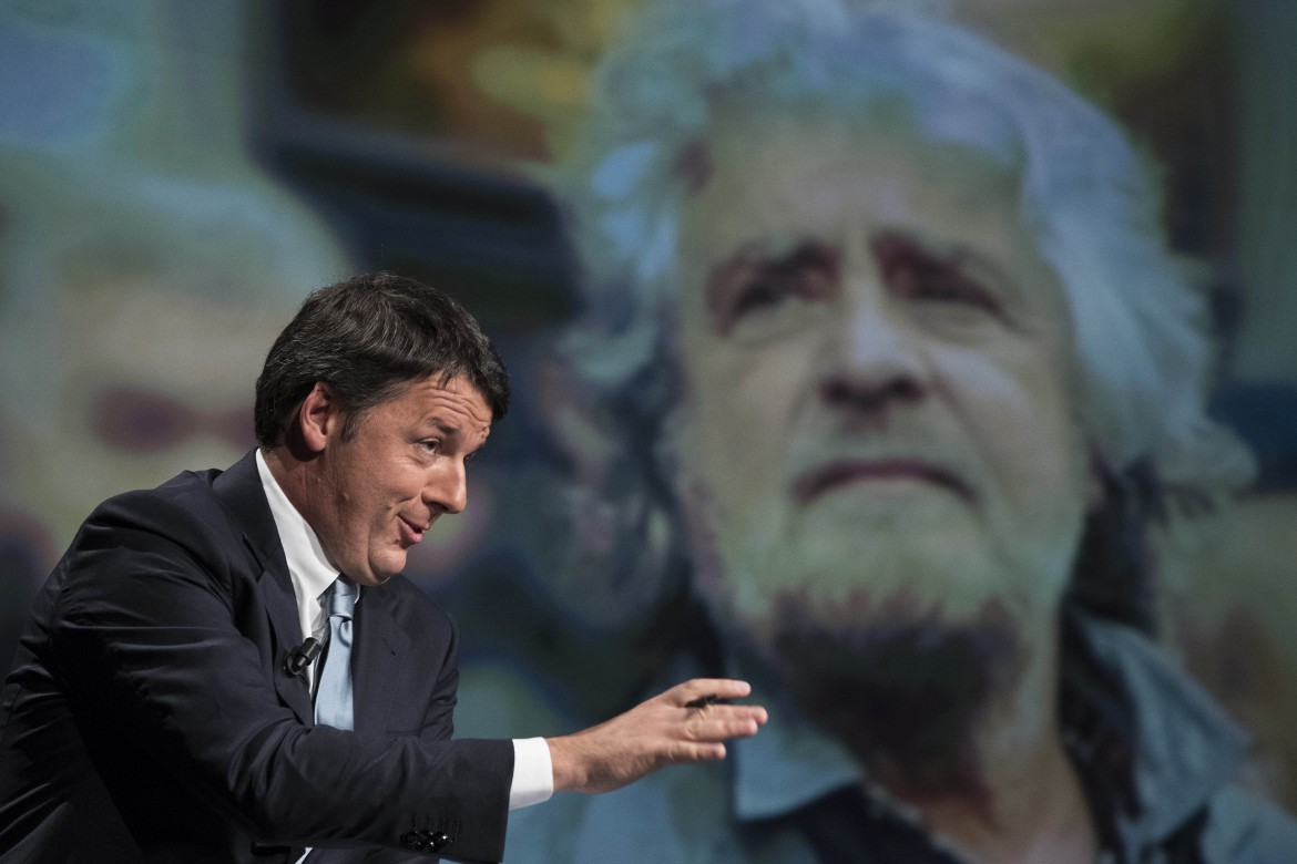 Grillo toglie a Renzi la patente  di irresponsabile