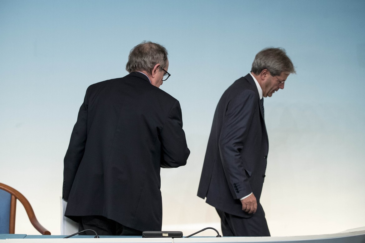 Gentiloni: «Padoan all’Eurogruppo? Difficile»