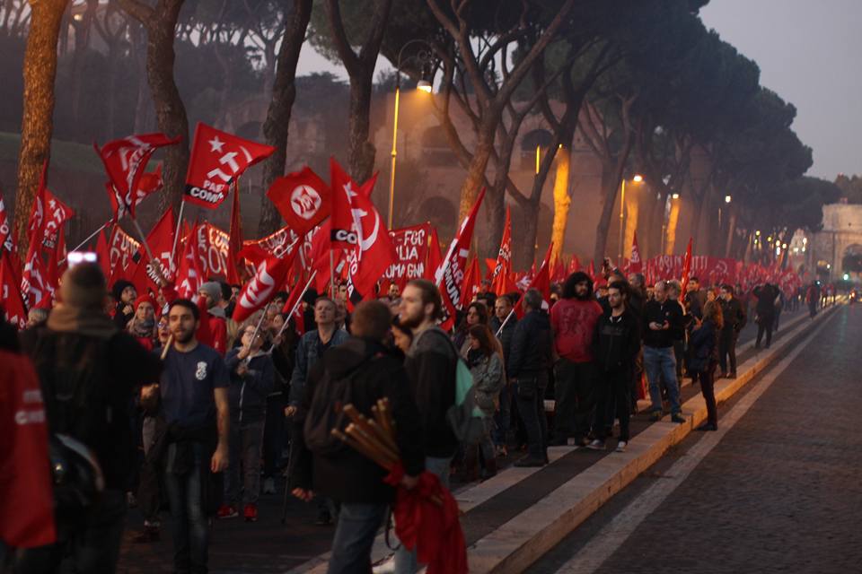 Manifestazione Nazionale Partito Comunista Roma 11 novembre 2