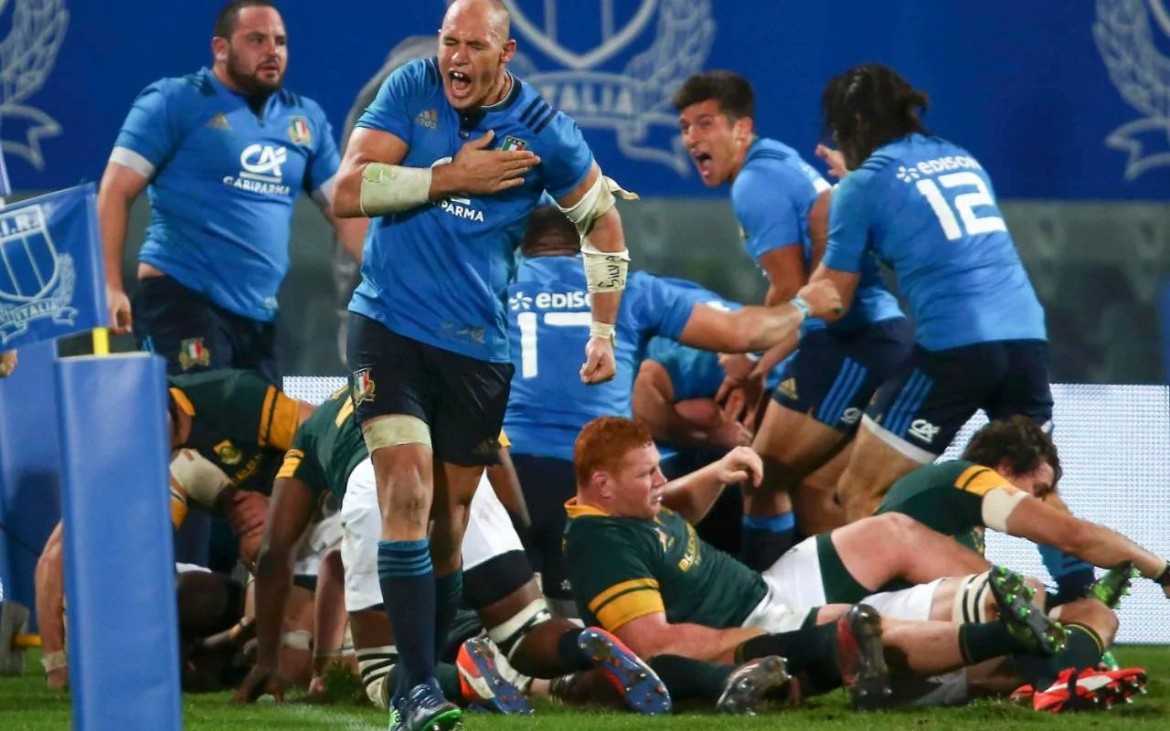 Azzurri del rugby alla prova del Sudafrica