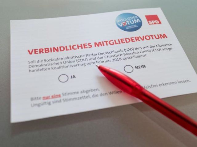 Referendum Groko, iscritti Spd al voto