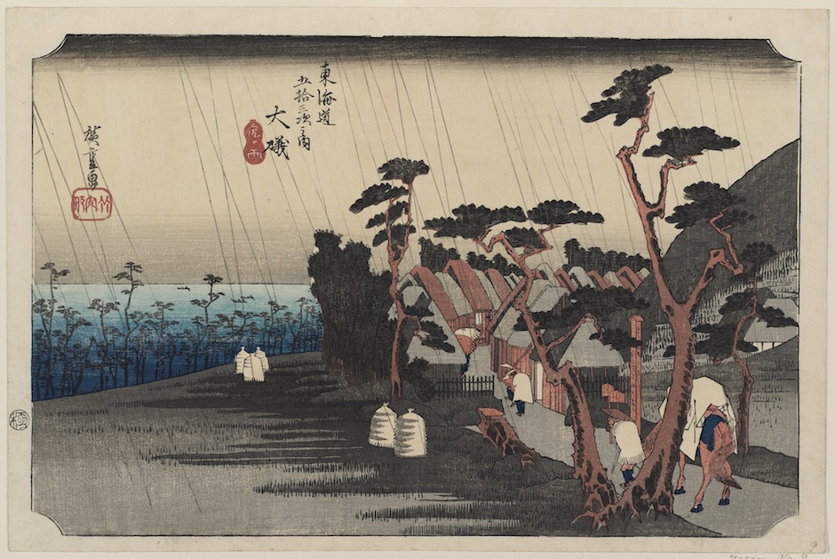 Utagawa-Hiroshige-Ōiso.-Pioggia-delle-lacrime-di-Tora-del-ventottesimo-giorno-del-quinto-mese-