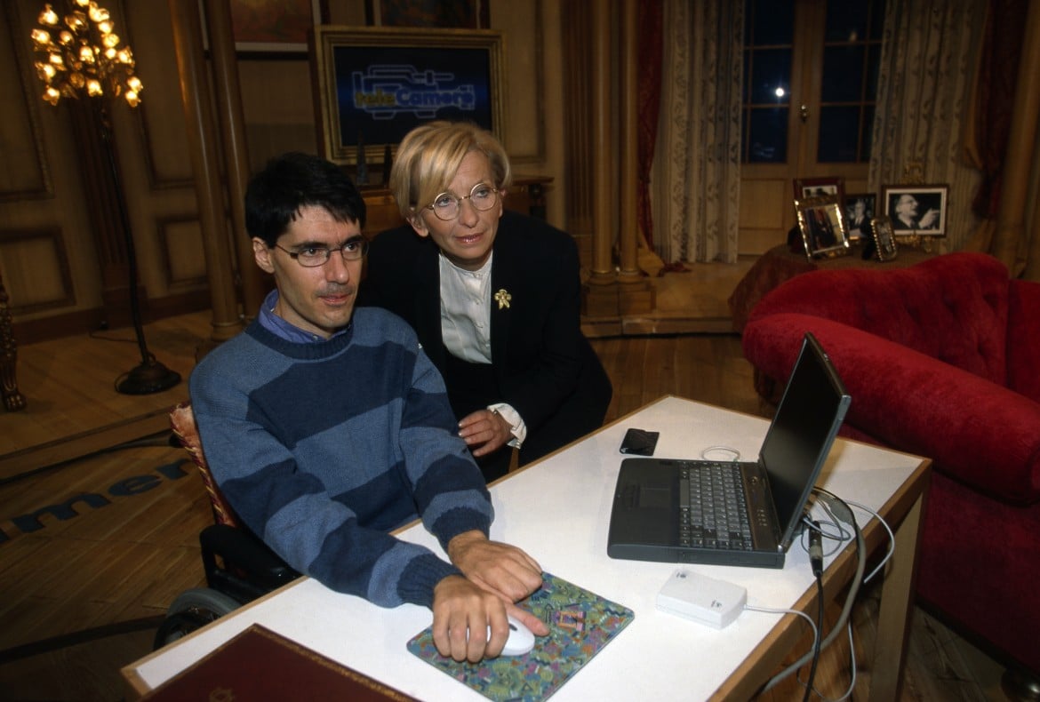 Emma Bonino e Luca Coscioni nel 2001