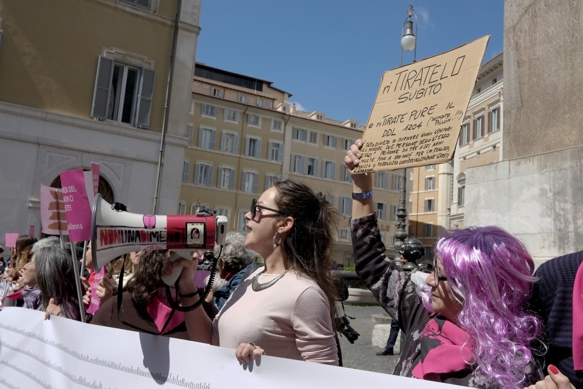 Le donne in piazza contro il ddl Pillon Imbarazzo dei 5 Stelle