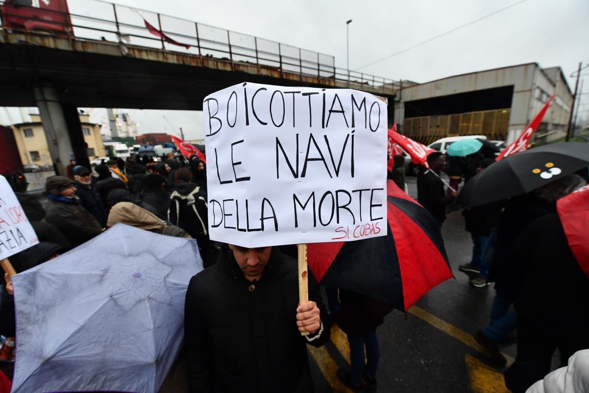 Bahri Yanbu a Genova, proteste e polemiche