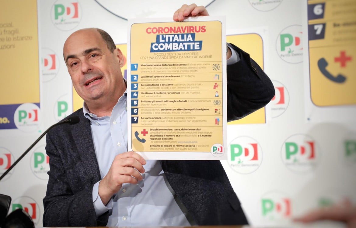 Zingaretti lancia la campagna «l’Italia combatte»