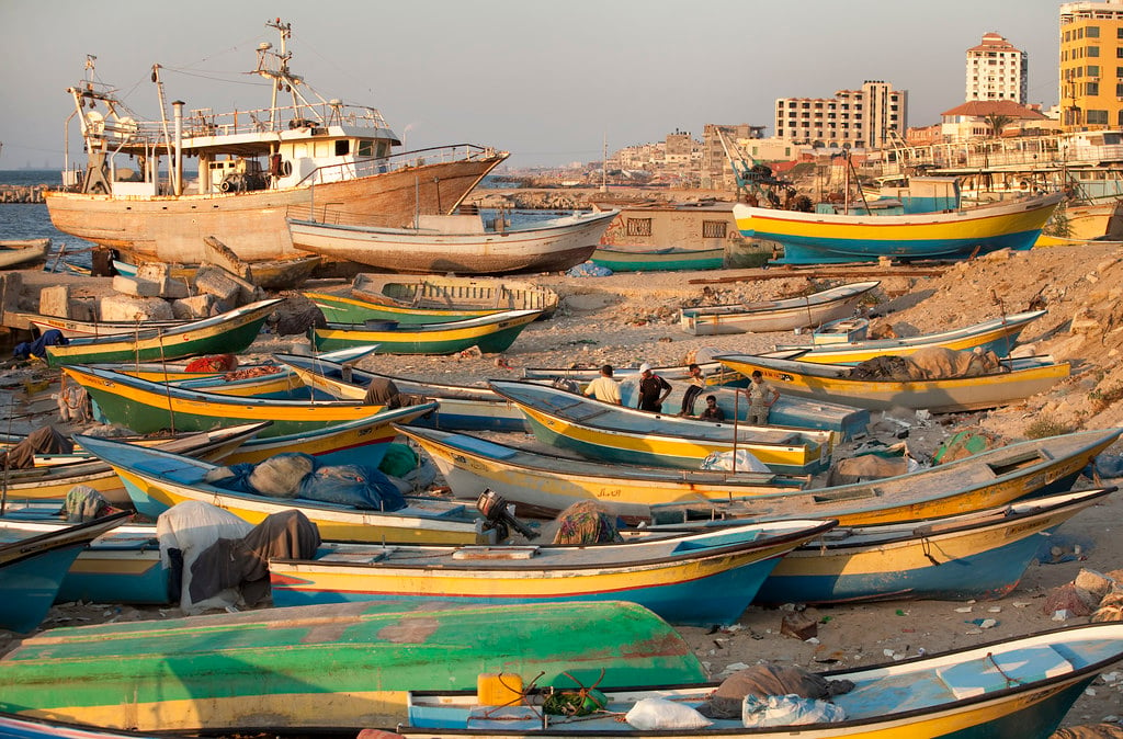 Gaza barche da pesca