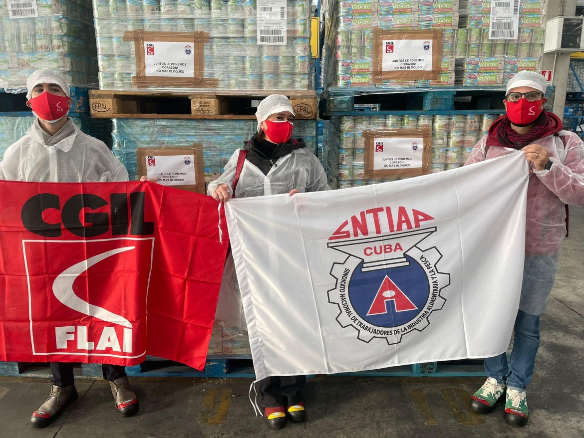 Flai-Cgil sfida il bloqueo, solidarietà all’Avana