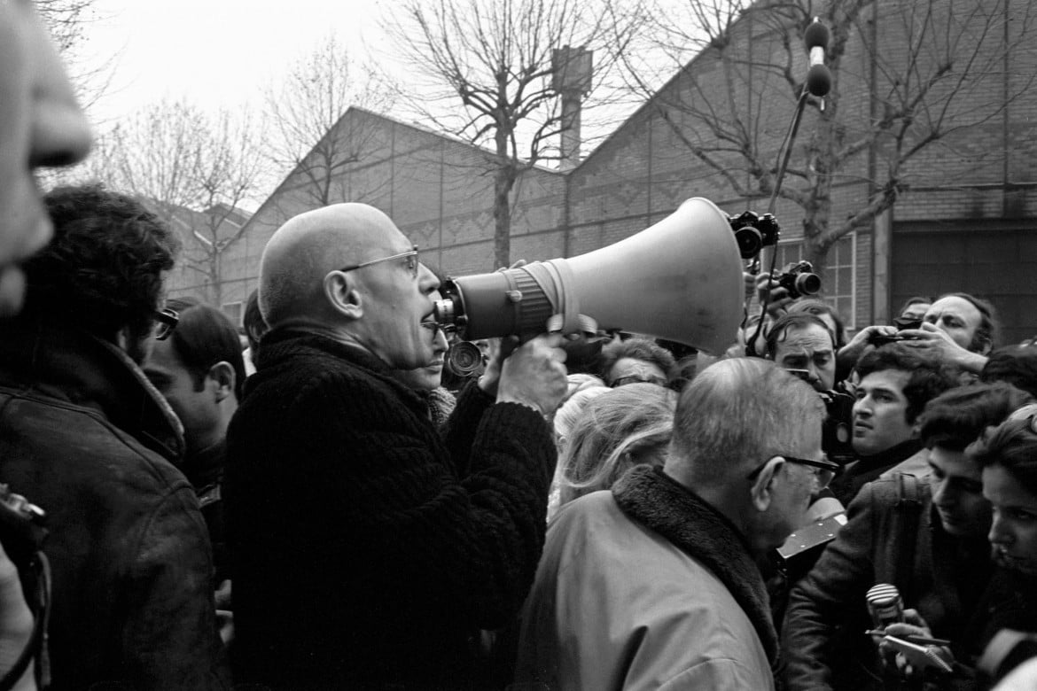 1972, Foucault e Sartre manifestano davanti alla Renault dopo l’assassinio dell’operaio e attivista Pierre Overney Getty images