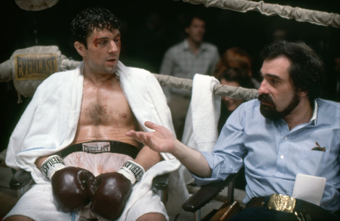 foto De Niro e Scorsese sul set di Toro Scatenato