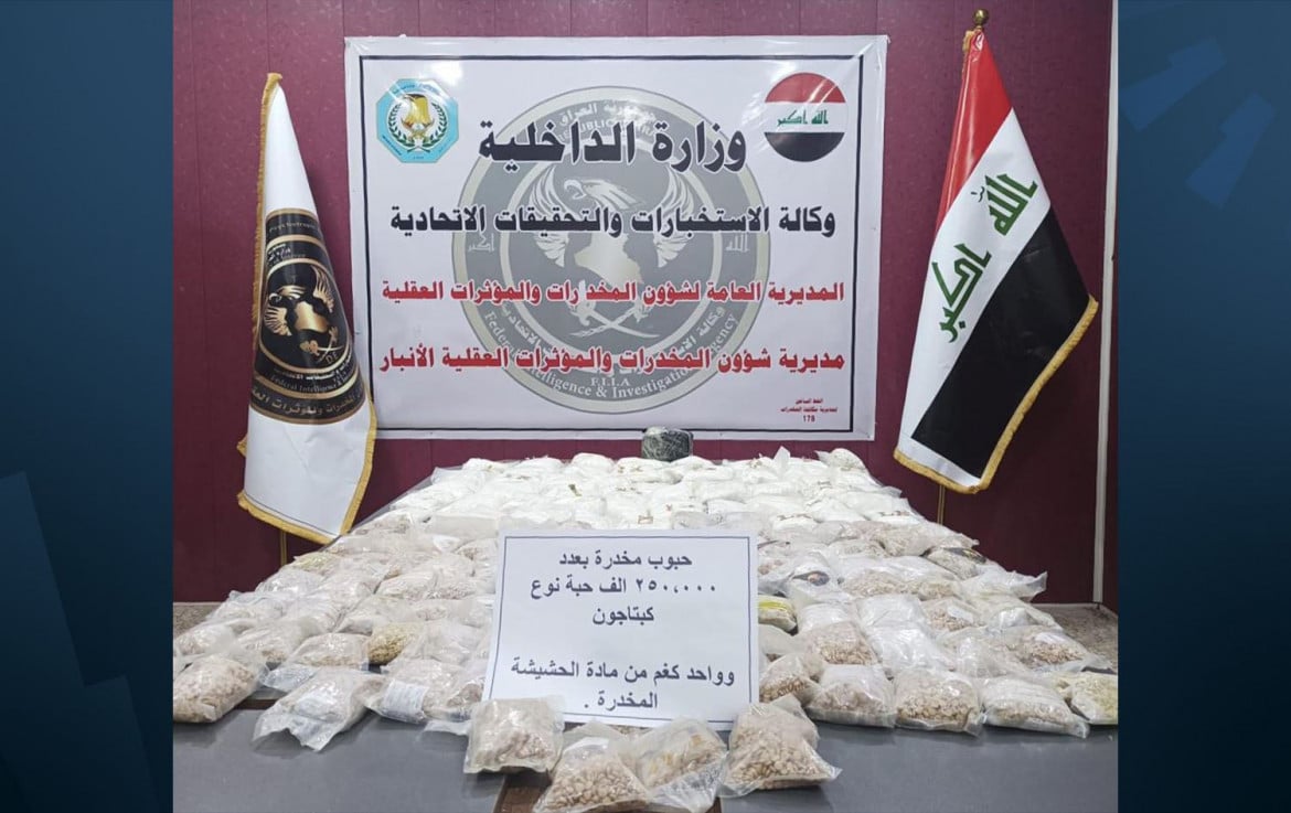 Medio Oriente narco: sequestrate in Iraq 250mila pastiglie di captagon