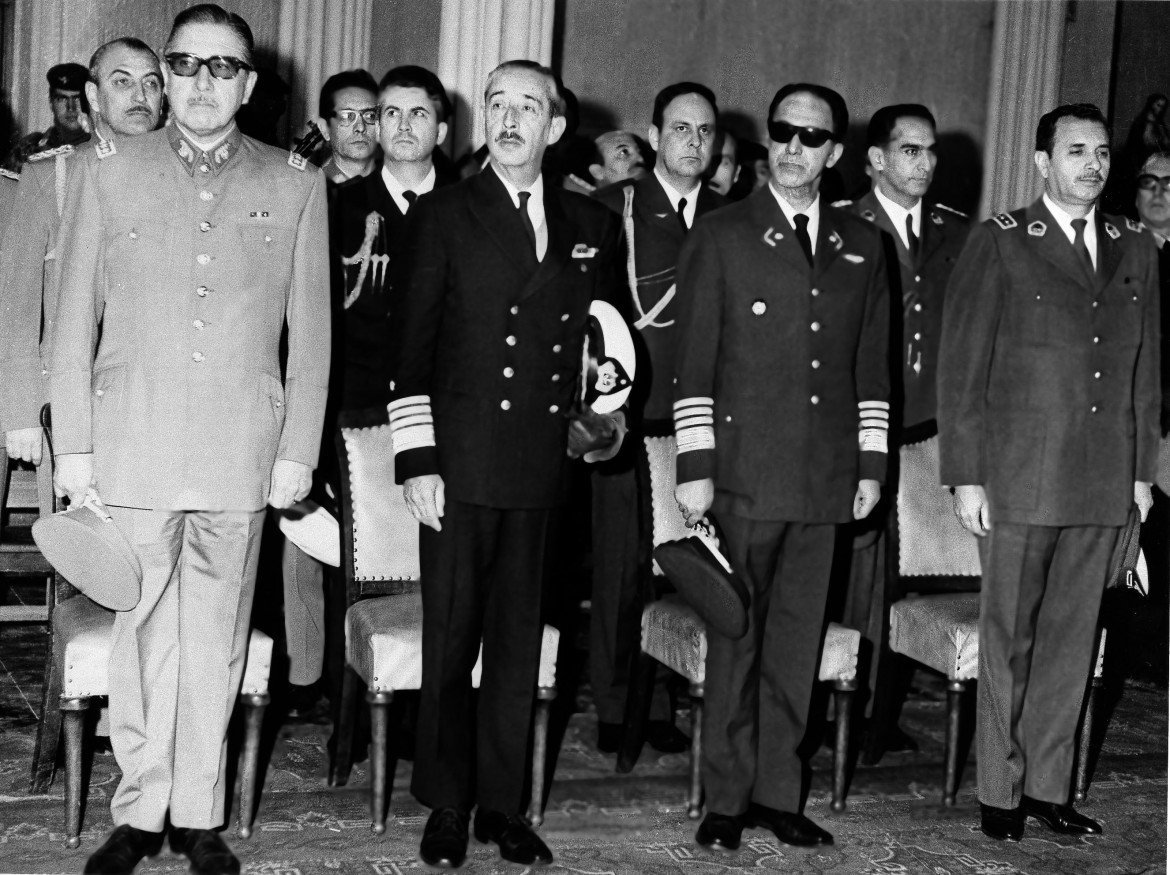 I generali golpisti in Cile nel 1973, foto Ap